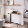 Mesa Auxiliar/ Aparador plegable tapa miel con patas negras Mesa Auxiliar/ Aparador plegable tapa miel con patas negras