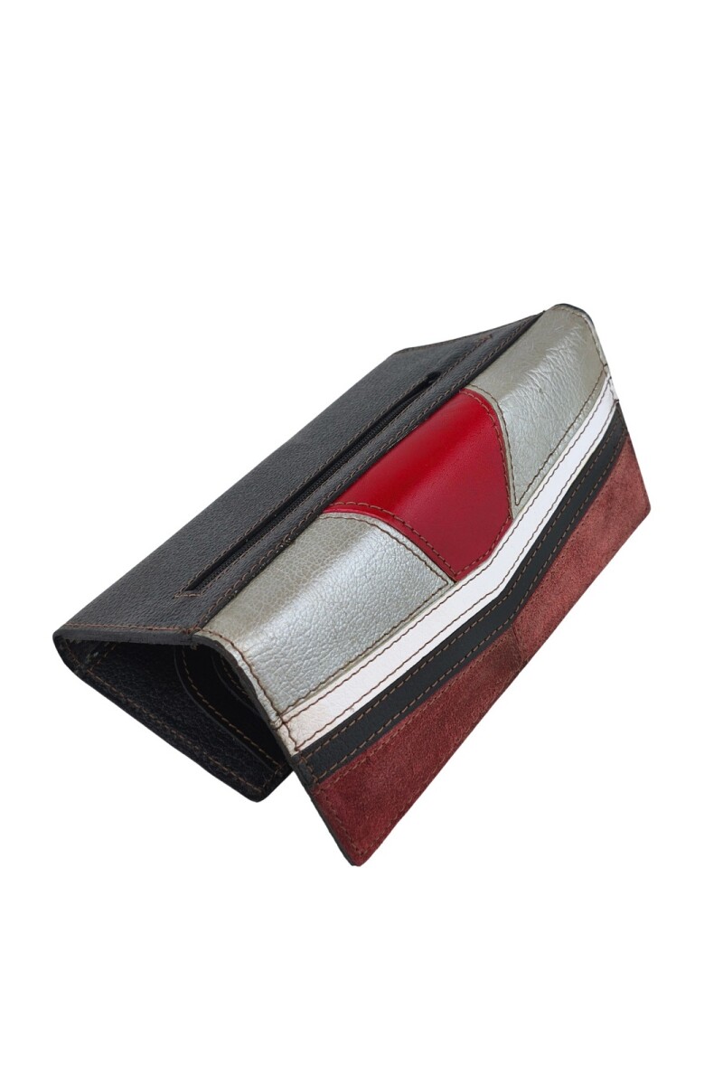 Billetera patchwork 100% cuero opción 4