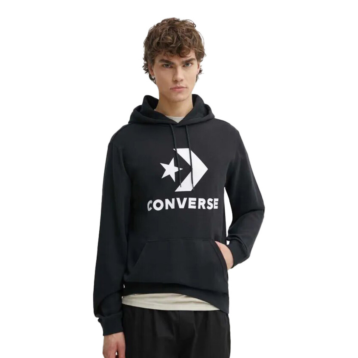 Canguro Unisex Converse Logo Star - Negro - Blanco 