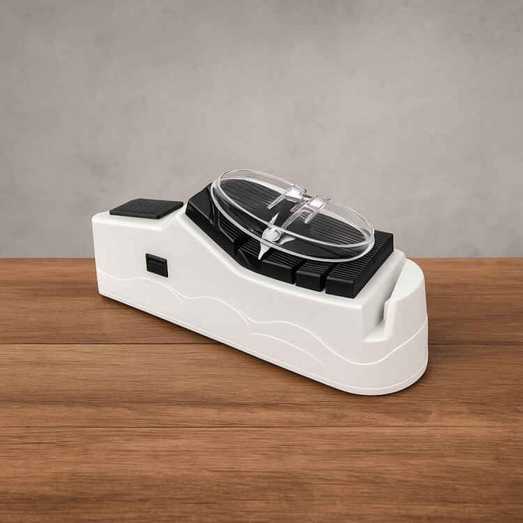 AFILADOR DE CUCHILLOS ELECTRICO USB Blanco