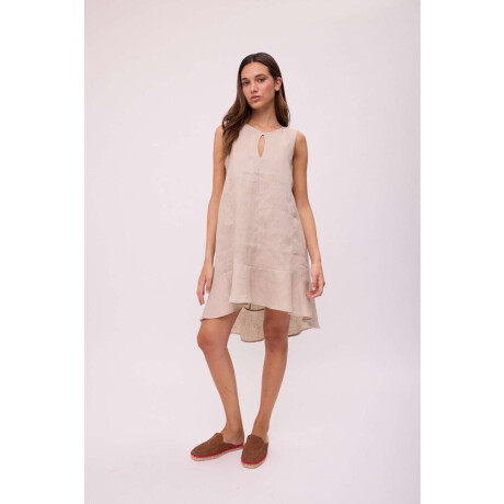 VESTIDO POLK Beige