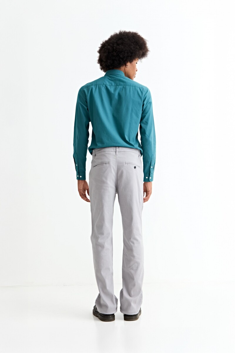 Pantalón recto GRIS