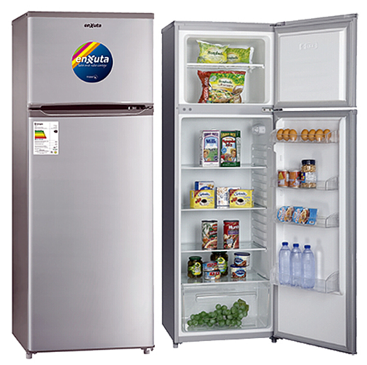 REFRIGERADOR ENXUTA RENX16200FHS-1 SILVER -Frío Húmedo 205L 