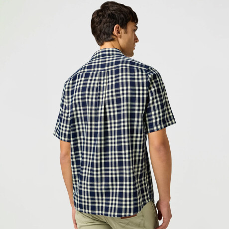 Camisa Wrangler de Hombre - SS 1 PKT - 112362902CREPEINDIGO ELD