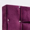 Respaldo De Sommier Ltc Relleno Con Guata Forrado En Suede Purpura Respaldo De Sommier Ltc Relleno Con Guata Forrado En Suede Purpura