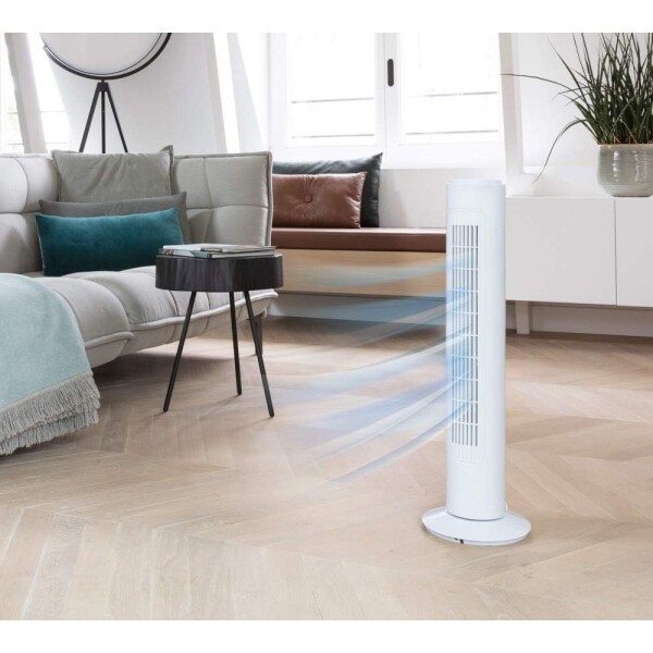 Ventilador Goldtech Torre Vertical 3 Velocidades Silencioso Variante Color Blanco