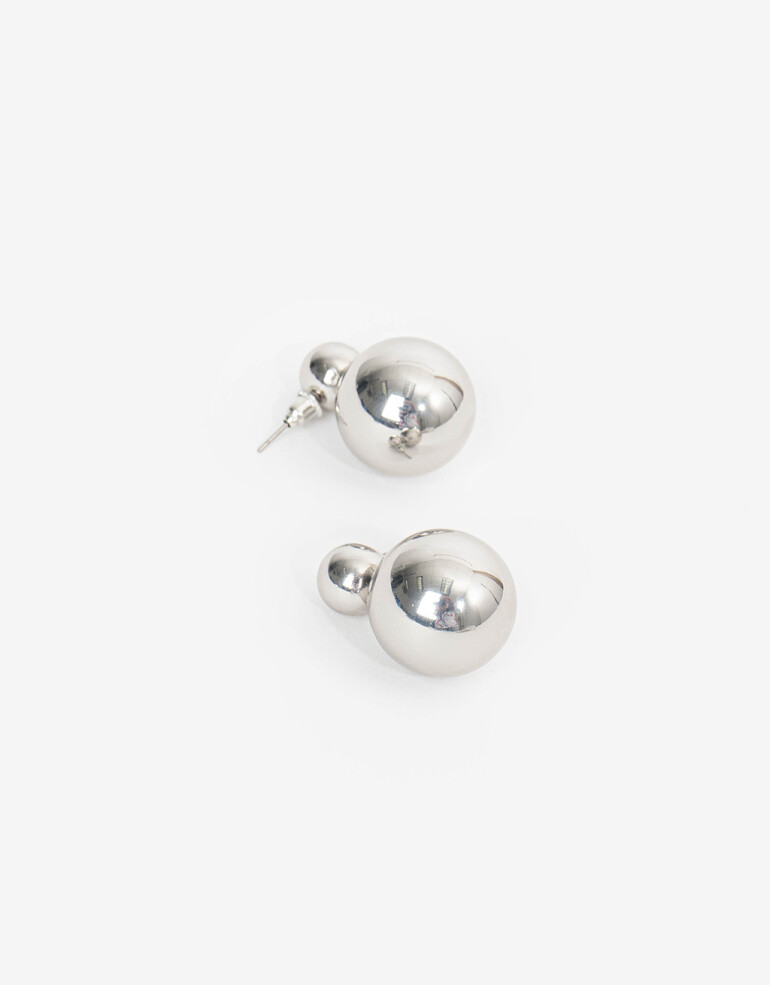 Aros Pasantes Metal Aros Pasantes Meta Bold - Plateado Rodio