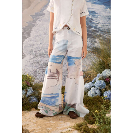 Pantalon Oleaje Print Agua