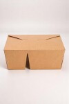 Caja kraft para comida con 2 compartimentos - 50 unidades Caja kraft para comida con 2 compartimentos - 50 unidades