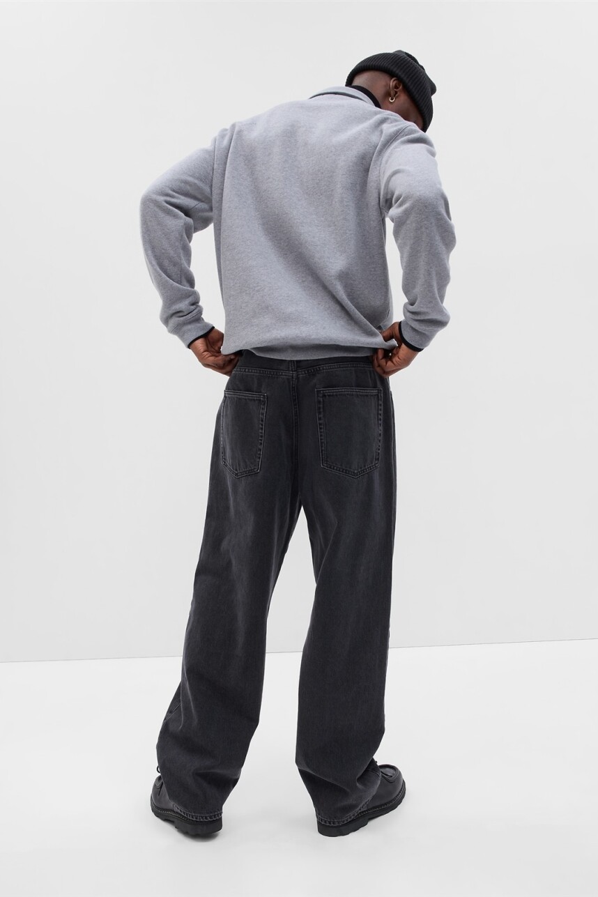 Jean Baggy Hombre Washed Black