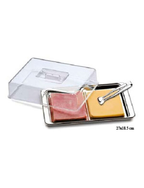 JUEGO PARA FIAMBRE 27x18.5CM TAPA ACRILICO BRINOX JUEGO PARA FIAMBRE 27x18.5CM TAPA ACRILICO BRINOX