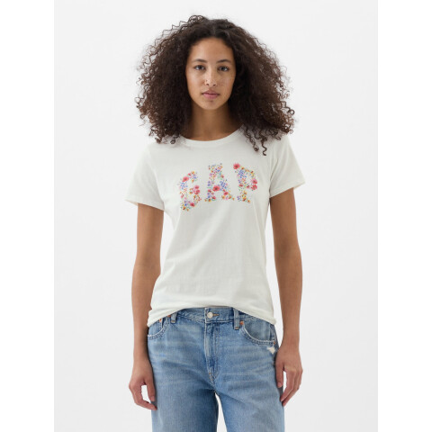 V-GAP SS CLSC TEE SP MULTI FLORAL