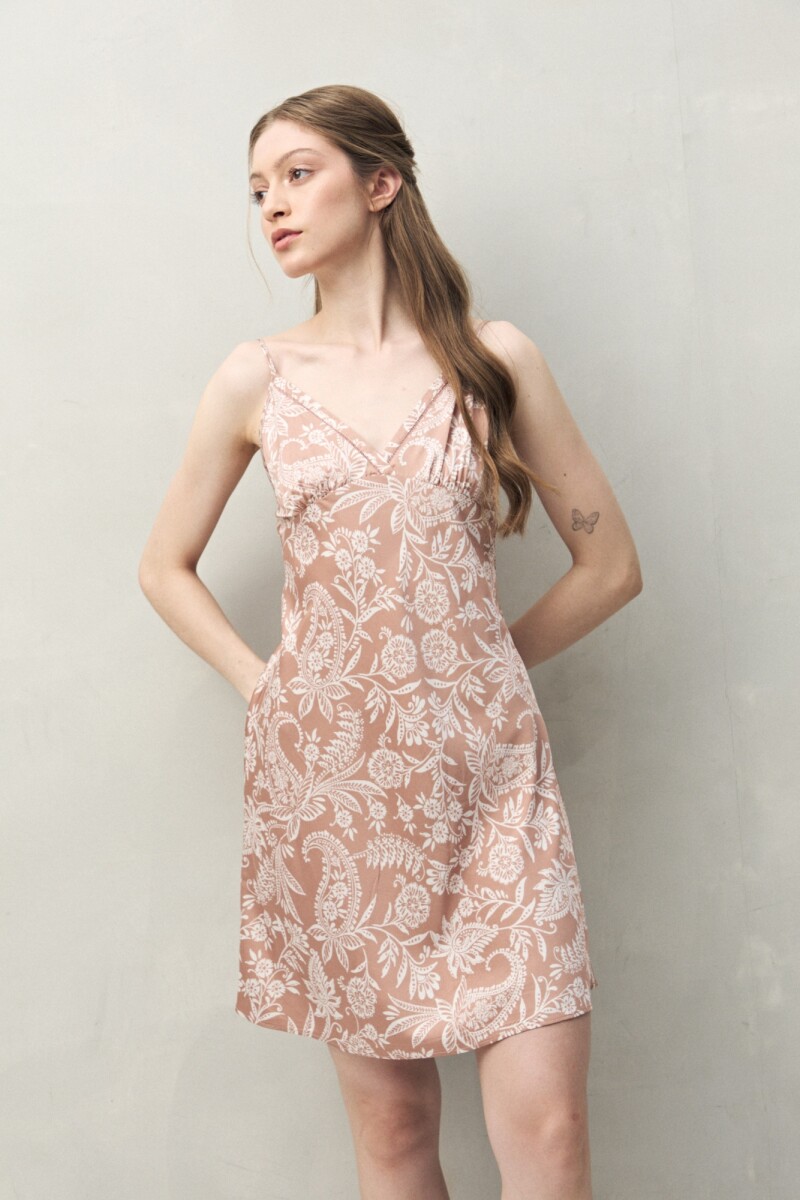 CAMISON MAGNOLIA PRINTED Tostado