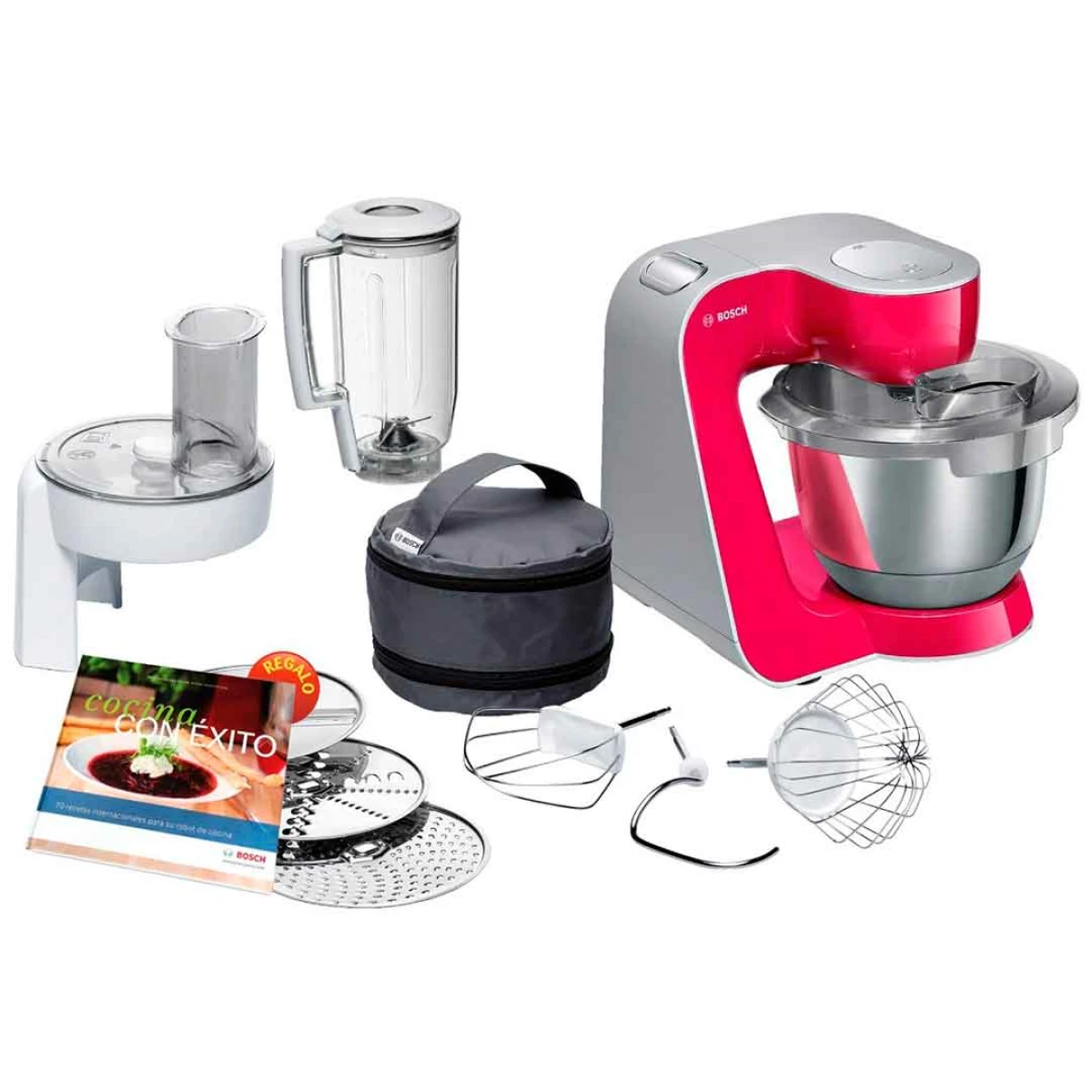 Multiprocesadora Robot Batidora Planetaria Bosch Mum Red 