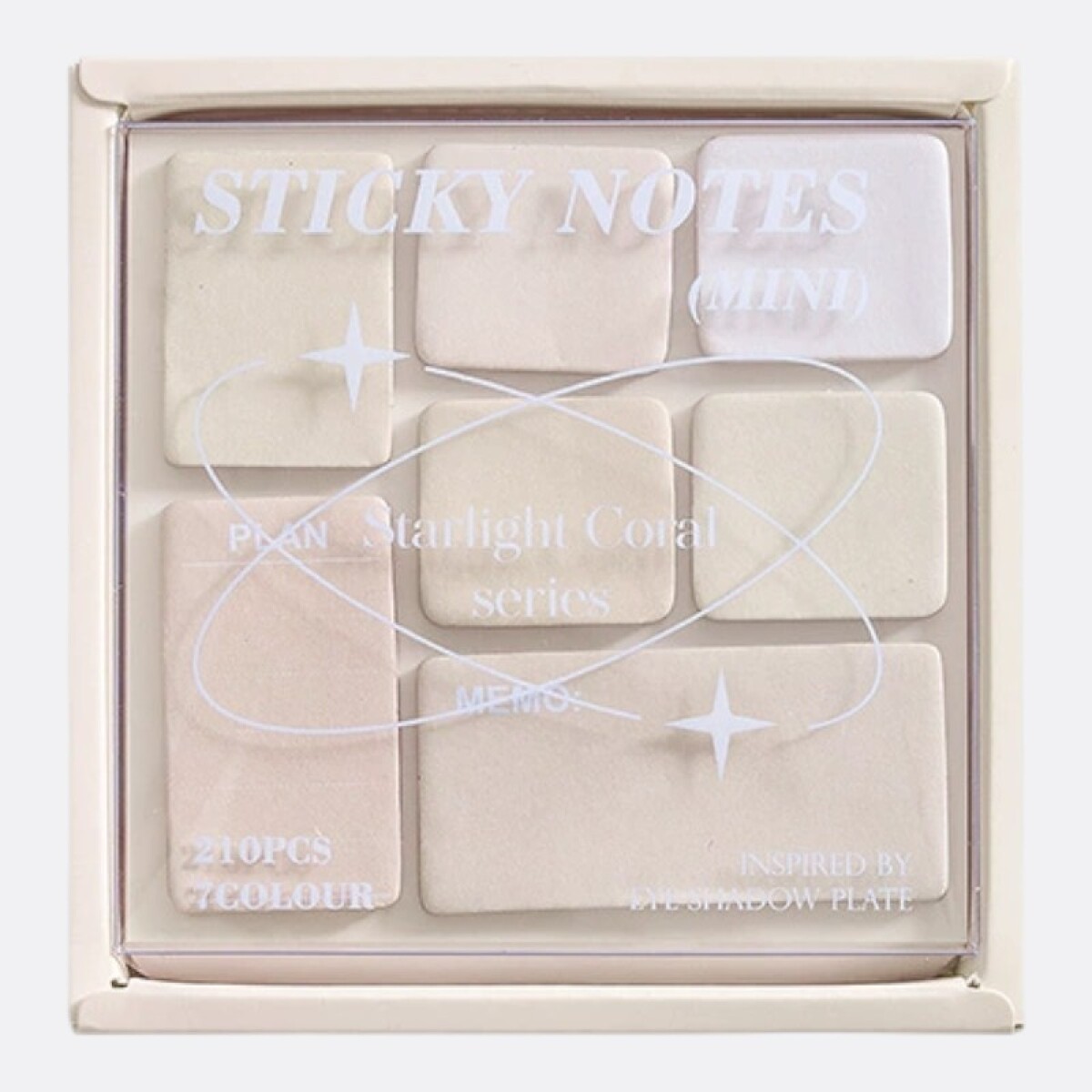 Post It Varios Tamaños De Hojas - Beige 