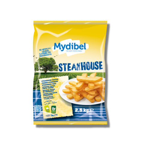 PAPAS FRITAS CORTE GRUESO MYDIBEL (STEAKHOUSE 10/20) - 2,5 KG Papas Fritas Corte Grueso Mydibel (steakhouse 10/20) - 2,5 Kg