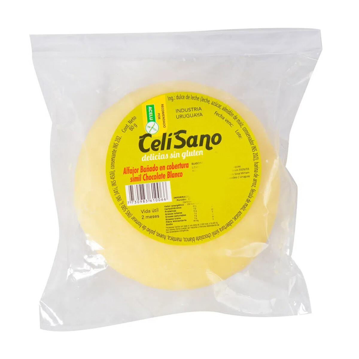 Alfajor blanco Celisano