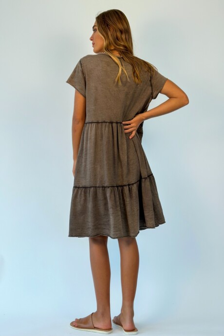 VESTIDO AMATISTA MARRON