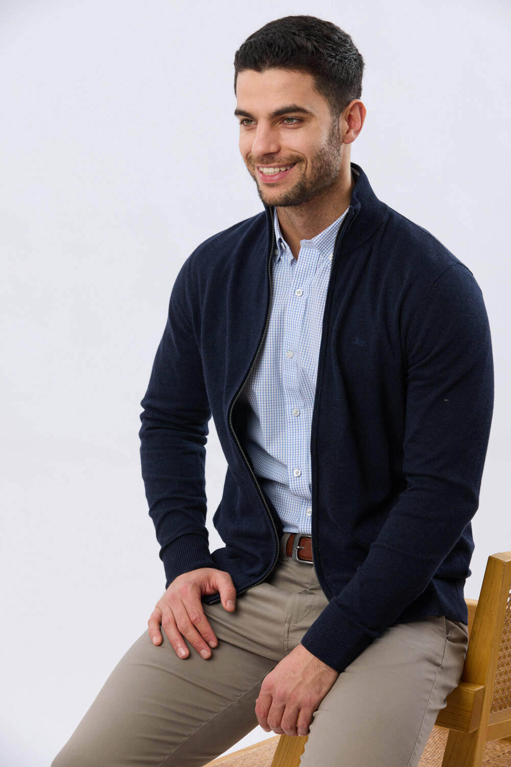 CAMPERA TEJIDA Azul