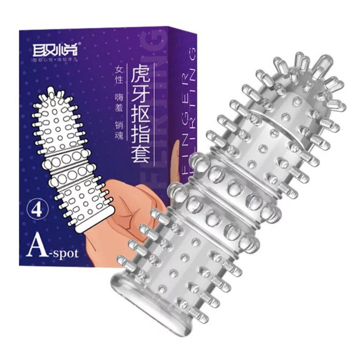 Consolador Masturbador Dedo Texturado Estimulador Punto G 