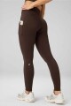 Leggings Cold Weather High-Waisted Pocket Mujer Cacao