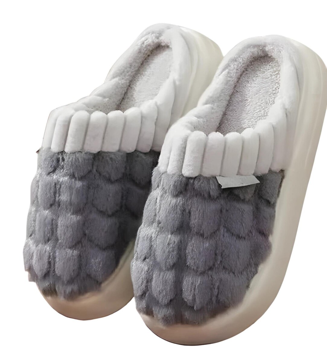 Pantufla de Felpa Super Abrigadas Antideslizante Unisex - Celeste 