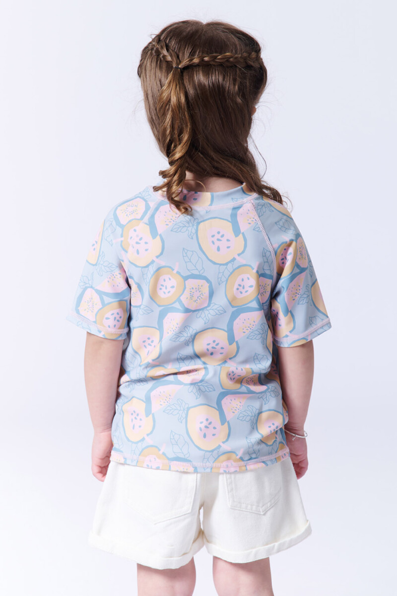 Remera manga corta uv estampa frutas Frutas Verde