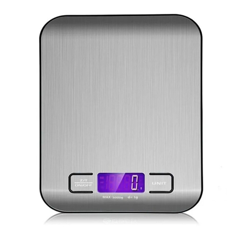 Balanza digital de cocina en acero inoxidable GRIS