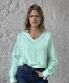 Blusa Jazmin verde agua