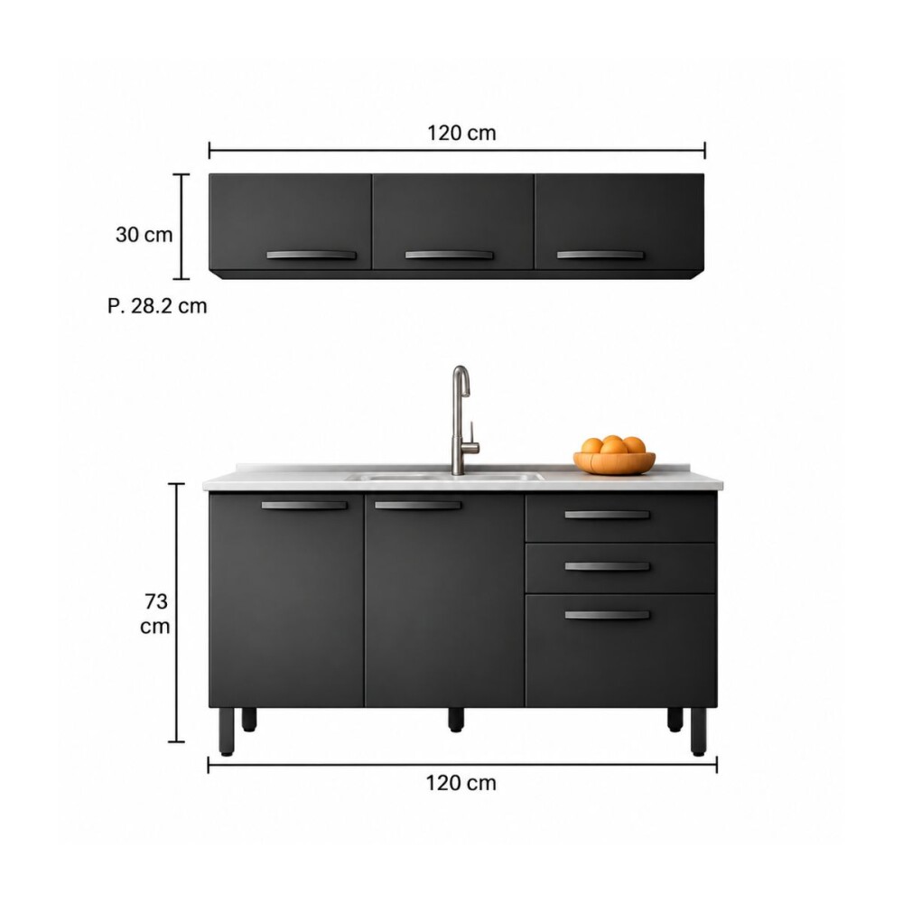 COMBO COCINA NEGRO