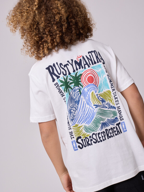 T-SHIRT ZALCONE TEEN RUSTY Blanco