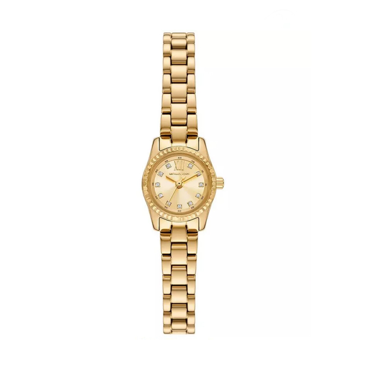 Reloj Michael Kors con Malla Enchapada y Esfera Redonda con Zirconias 