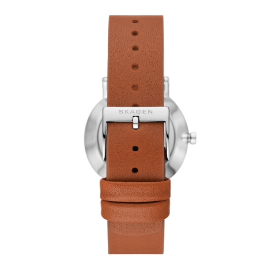 RELOJ SKAGEN FASHION ACERO CUERO MARRON 0