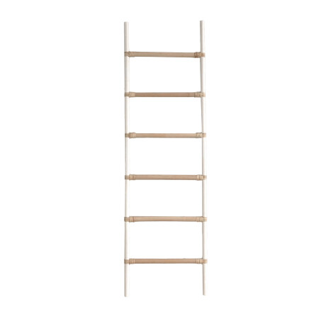 ESCALERA DECORATIVA RATTAN NATURAL-BEIGE MAUVE