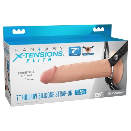 Arnés Fantasy Xtensions Elite 7 Hollow Silicone Strap-On Arnés Fantasy Xtensions Elite 7 Hollow Silicone Strap-On