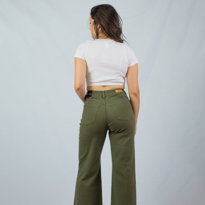 Pantalon Wide Leg Dalia Wanna Green
