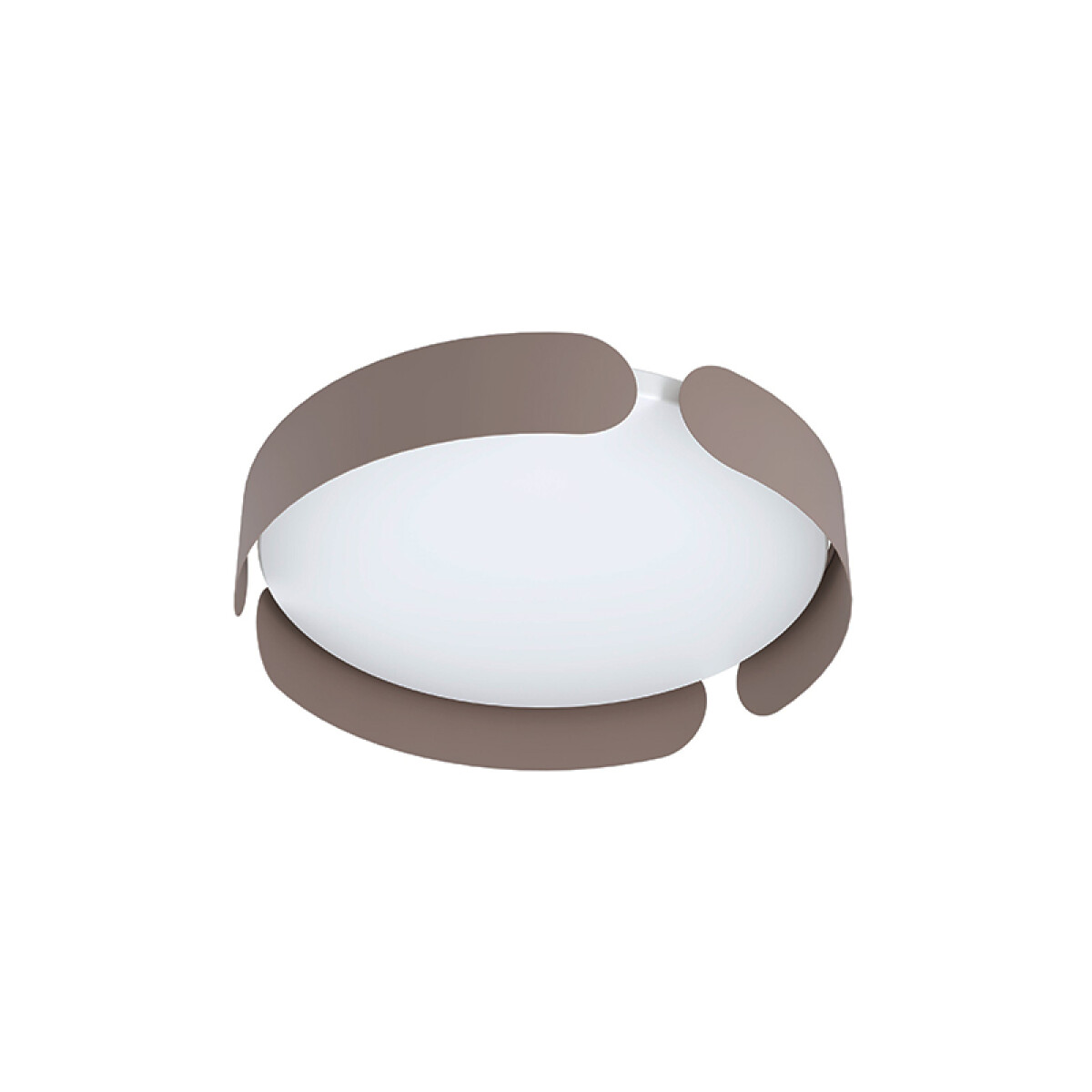 Plafón LED acero marrón 20W cálida Ø370 VALCASOTTO - EG3502 