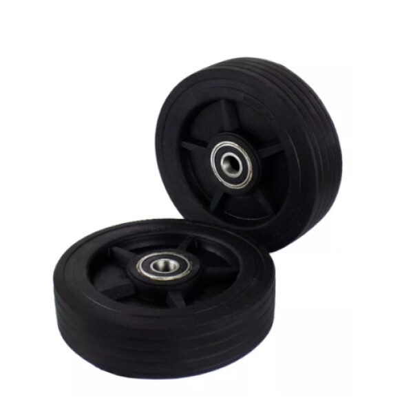 Juego Ruedas Goma Maciza Carro De Carga Hermasur® 20x5cm Juego Ruedas Goma Maciza Carro De Carga Hermasur® 20x5cm