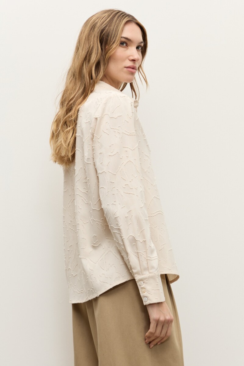 Camisa fantasia beige