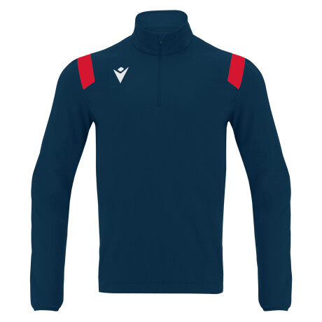 GANGE 1/4 Zip Top NAVY/RED