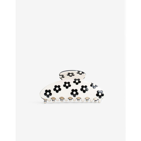 Broche Acrílico Con Flores Combinacion bicolor