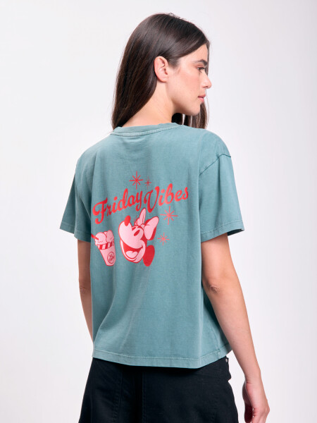 Remera estampa Verde