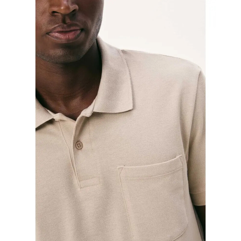 CAMISA POLO MM MASC MARROM CLARO