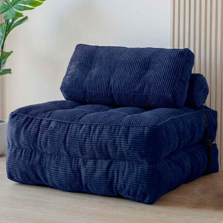 Sofá Sillón Cama Plegable Cloudnest + Almohada Living Azul