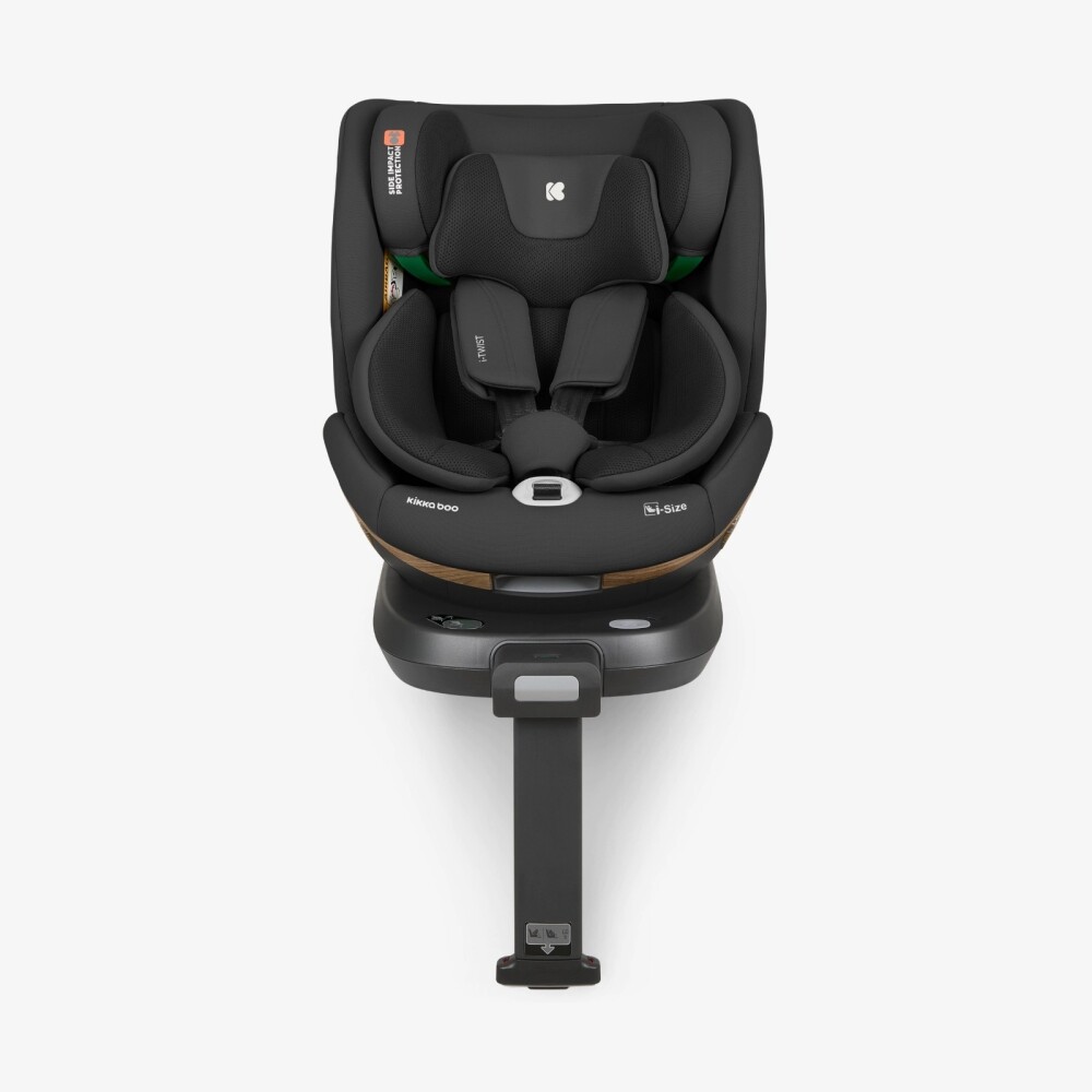 Butaca i-TWIST KIKKABOO ISOFIX 360 0-36kg C LEG SUPPORT - black Butaca i-TWIST KIKKABOO ISOFIX 360 0-36kg C LEG SUPPORT - black