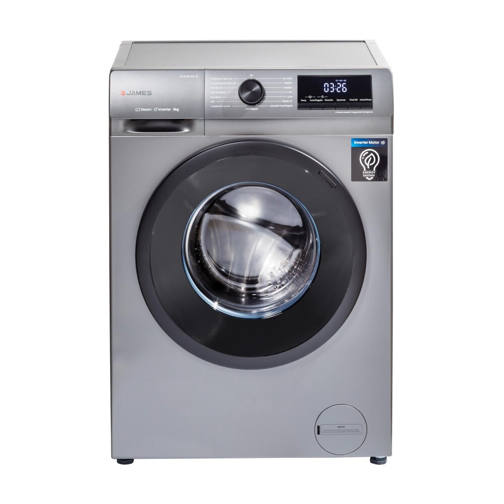 LAVARROPAS JAMES 8-KG GRIS LR 8140 INV S 8KG