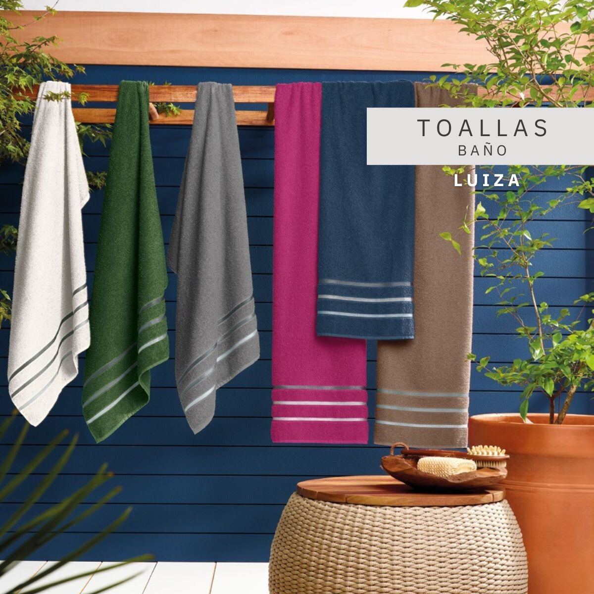 TOALLA DE BAÑO 70X130 - MARRON 