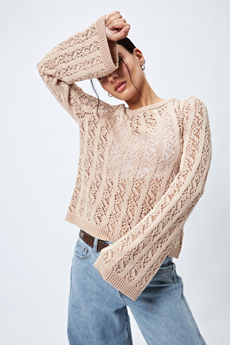 SWEATER MARINO Beige