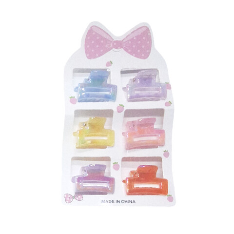 Broches pinzas de colores para el cabello 6 pcs Broches Pinzas De Colores Para El Cabello 6 Pcs