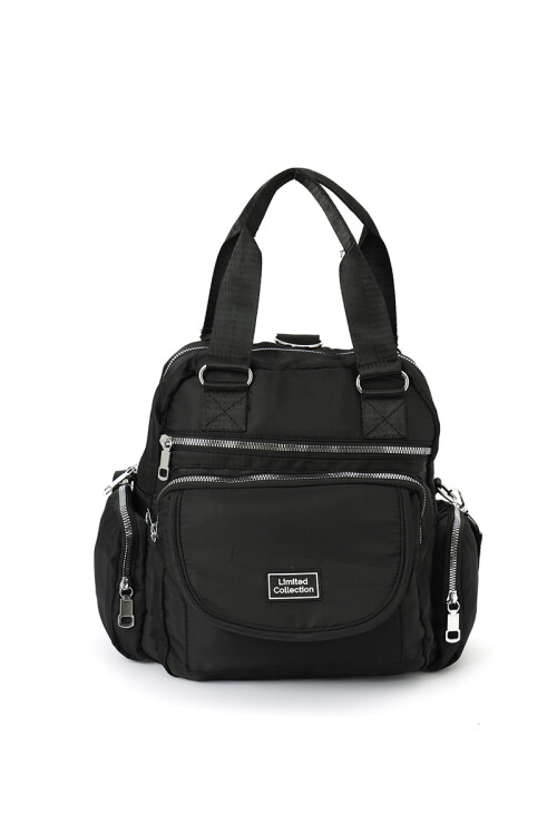 Mochila de nylon Negro